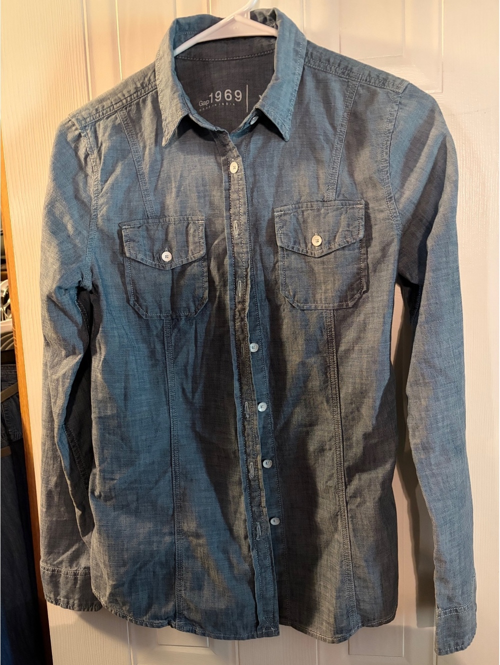 Gap 1969 Women's XS Denim Button-Up Shirt
